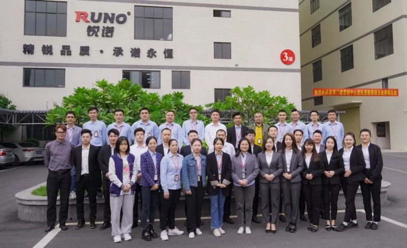 意博门窗营销团队赴锐诺五金工厂参观学习